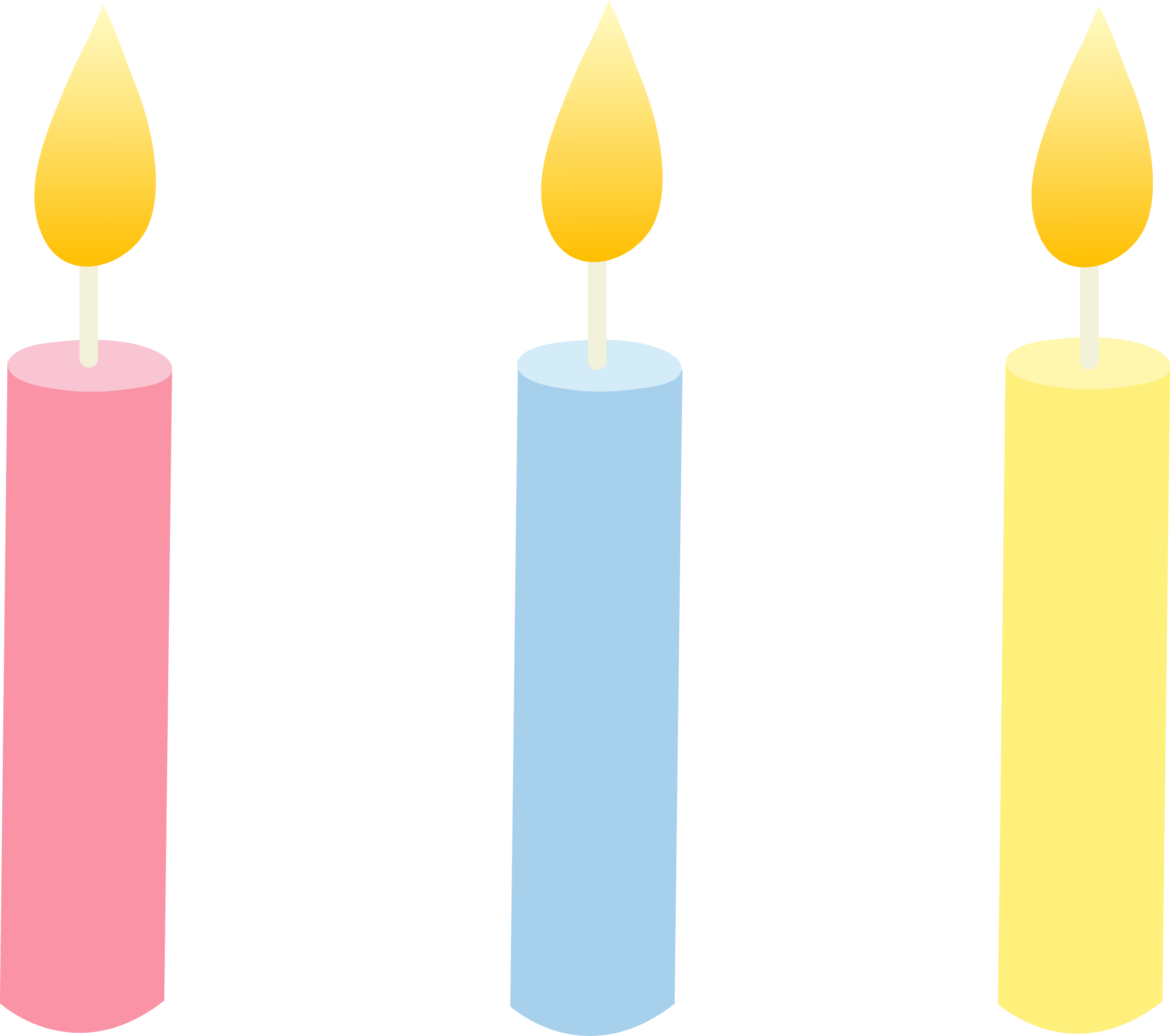 Birthday candles clip art