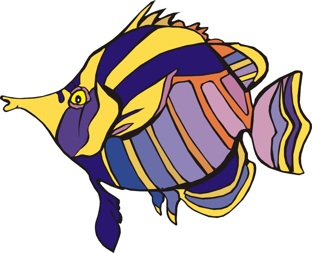 Tropical Fish Drawings - ClipArt Best