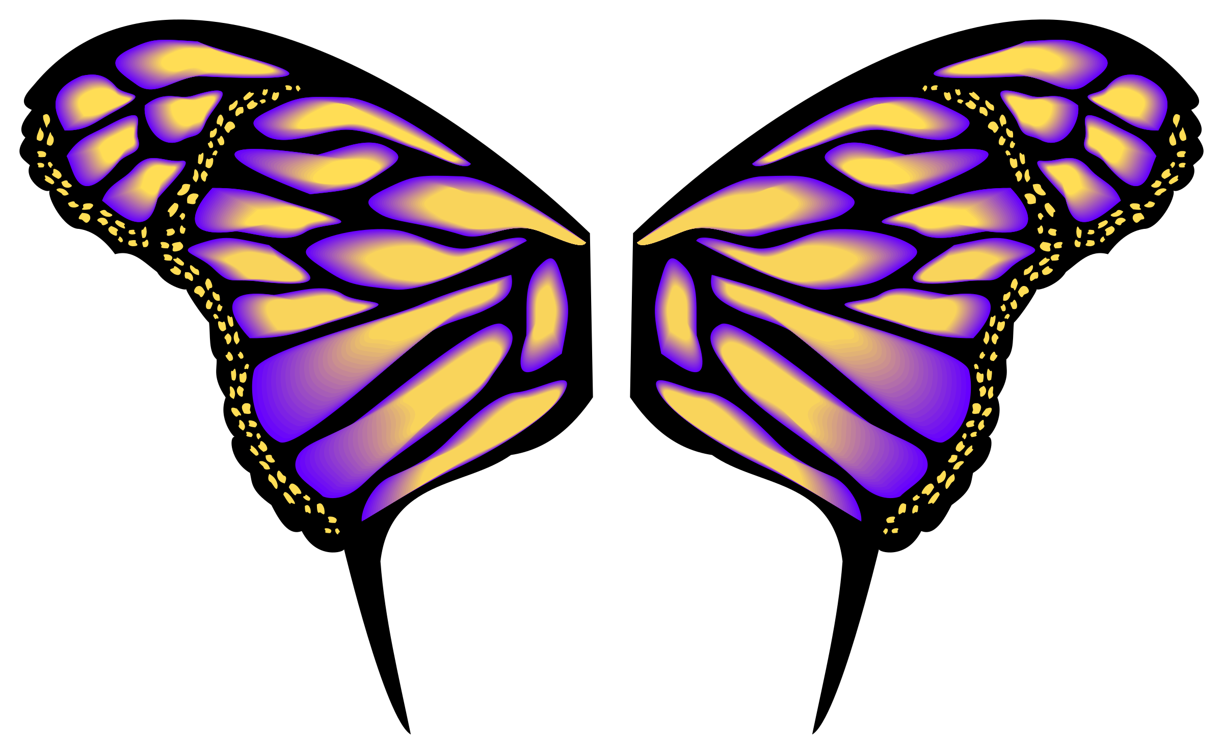 Butterfly wing clipart
