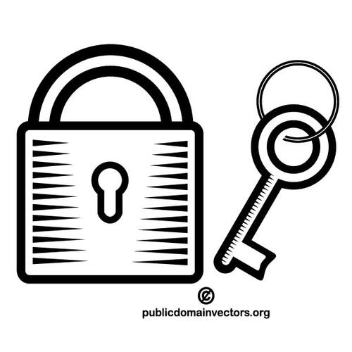 A lock and a key vector graphics | Public domain vectors