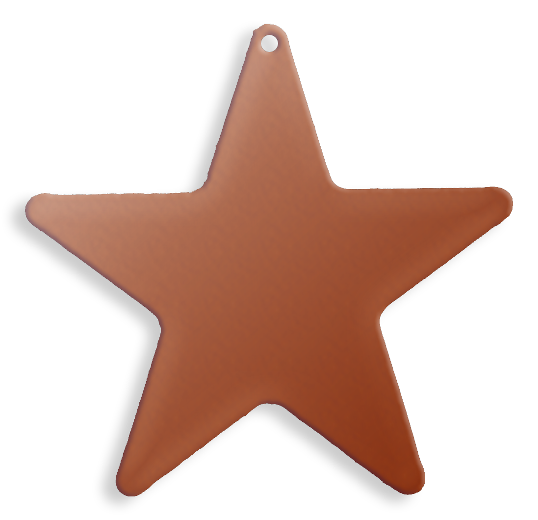 Star, medium, 5 point - 10 Pack (Copper Blank 957) - Harrison ...