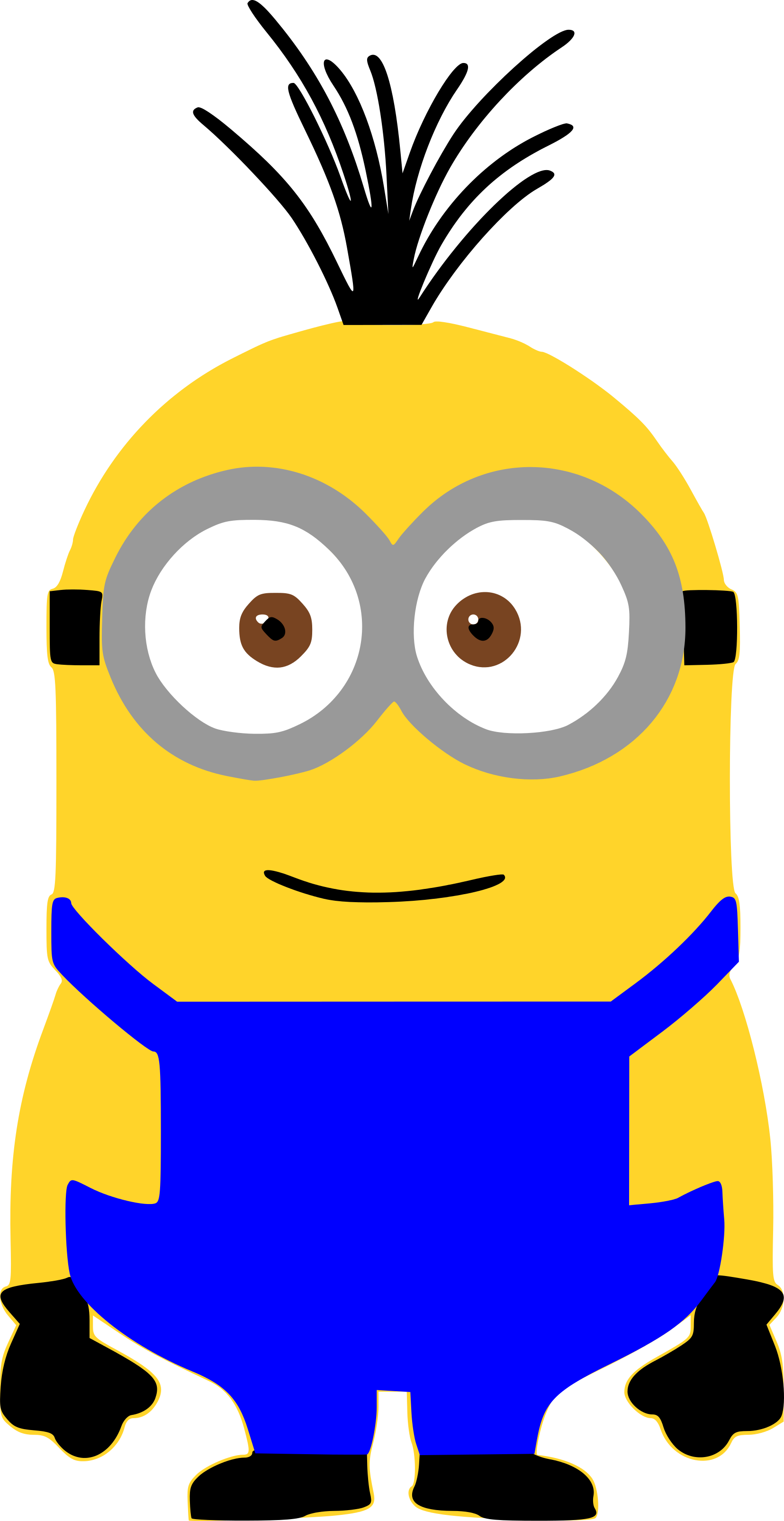 Minion svg, minion clipart, 4 different minion svg files included