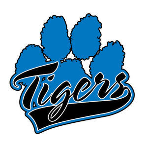 Blue Tiger Paw Print - ClipArt Best