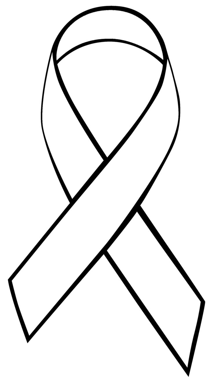 Printable Cancer Ribbon Template