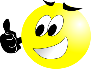 Thumbs Up Smiley Face Clipart
