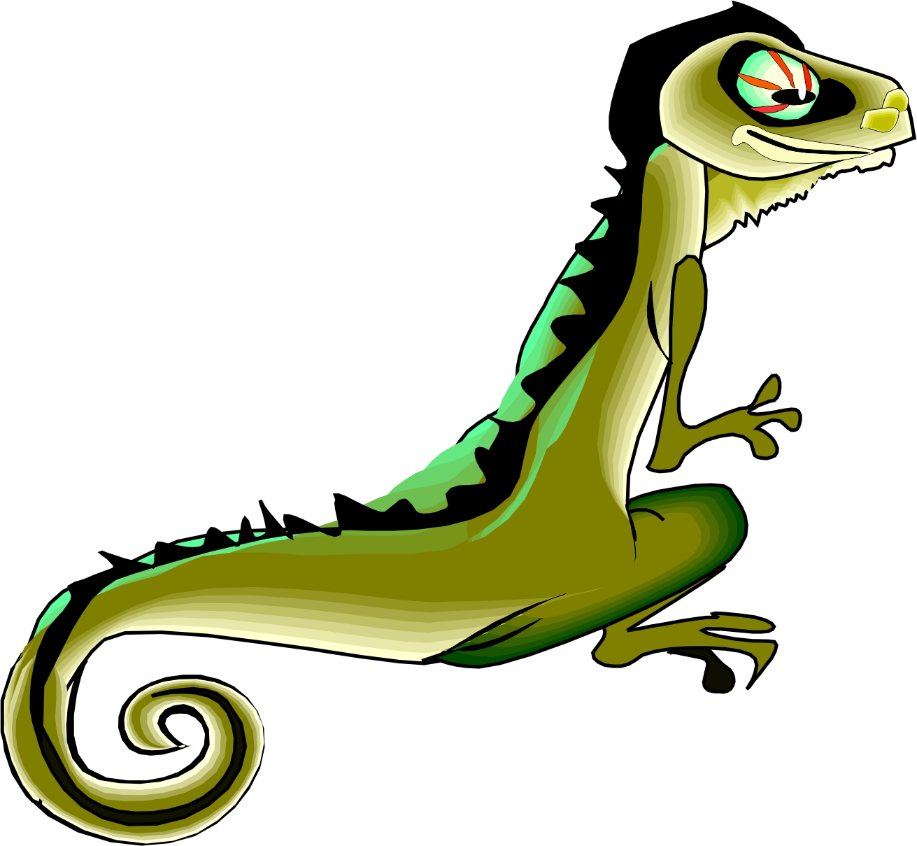 cartoon lizard clipart - photo #46