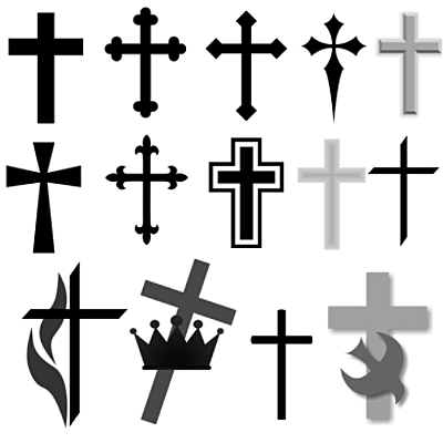 Free Brushes for Photoshop and Elements- Christian Symbols - Cross ...
