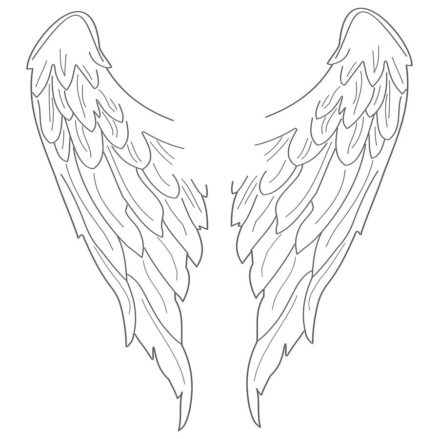 angel wings wall