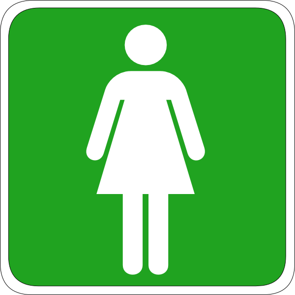 Woman Toilet Sign Clip Art - vector clip art online ...