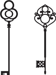 699 views Silhouette Online Store - View Design #33409: ornate skeleton keys
