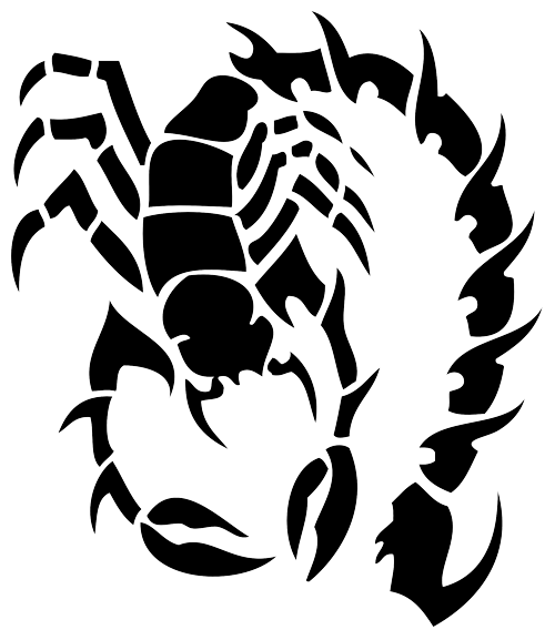 Tribal Scorpion Tattoos- High Quality Photos and Flash Designs of ...
