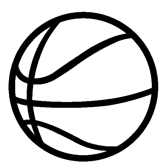 free black and white basketball clipart - photo #49