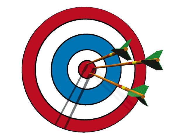 free clip art arrow and target - photo #43