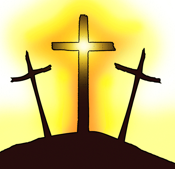 Three Crosses - Christian Symbol Clip Art