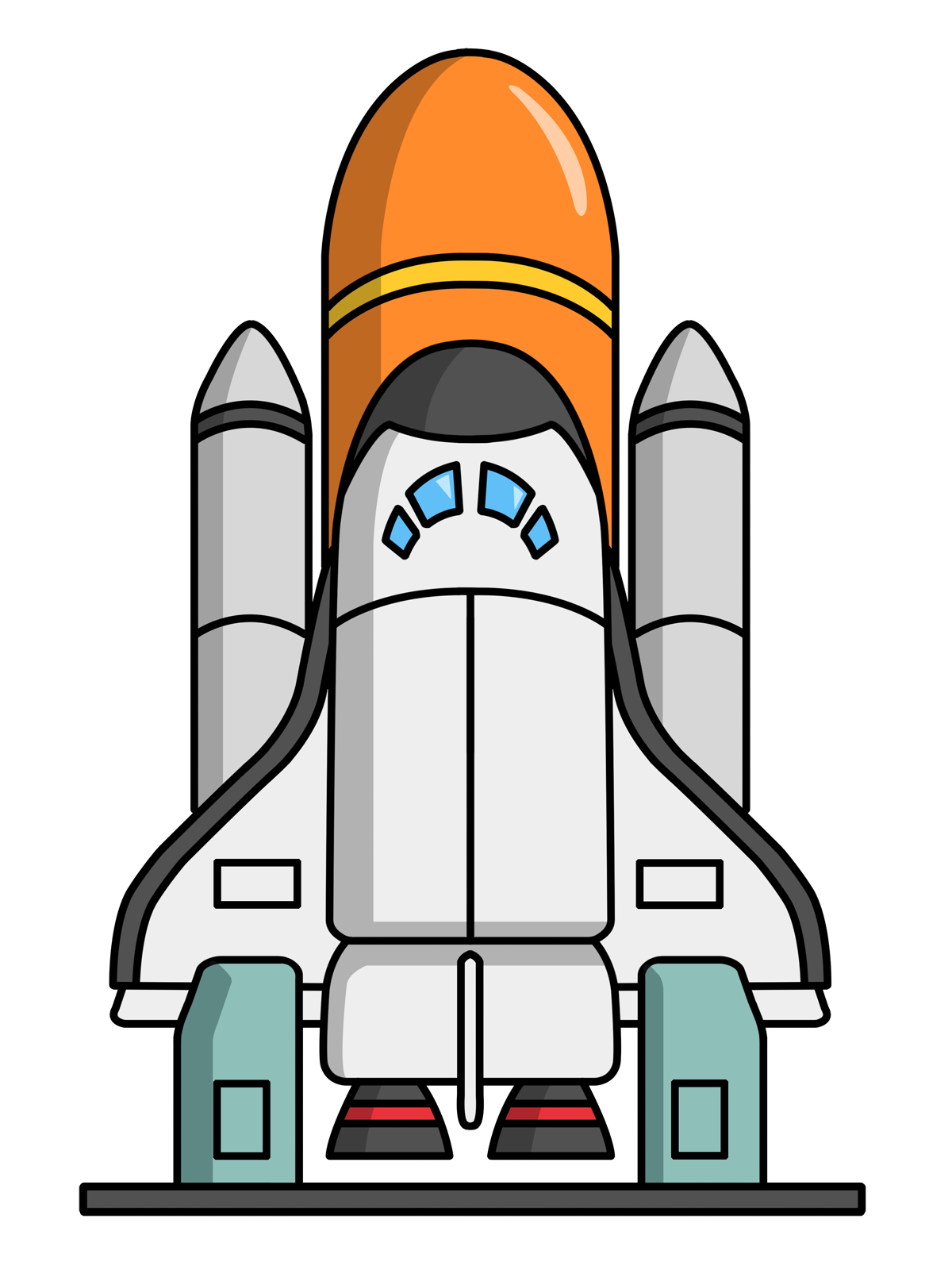 Cartoon Space Shuttle - ClipArt Best