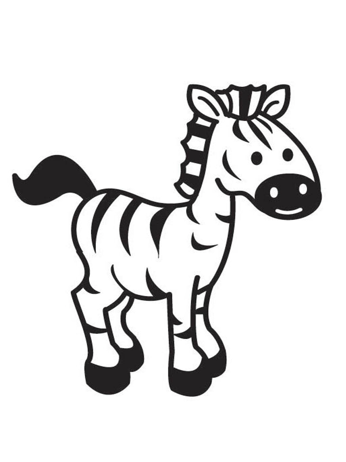 Baby zebra clip art