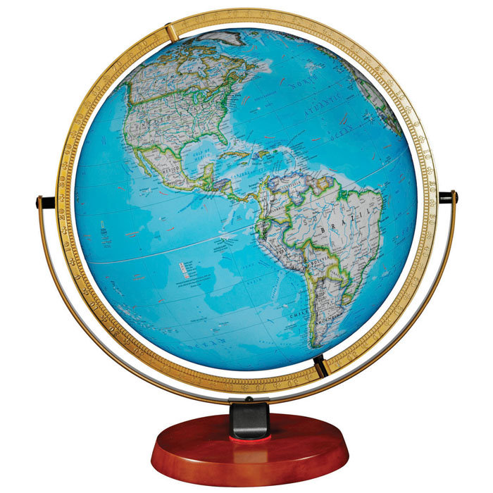Byrd Illuminated World Globe at Brookstone—Buy Now!