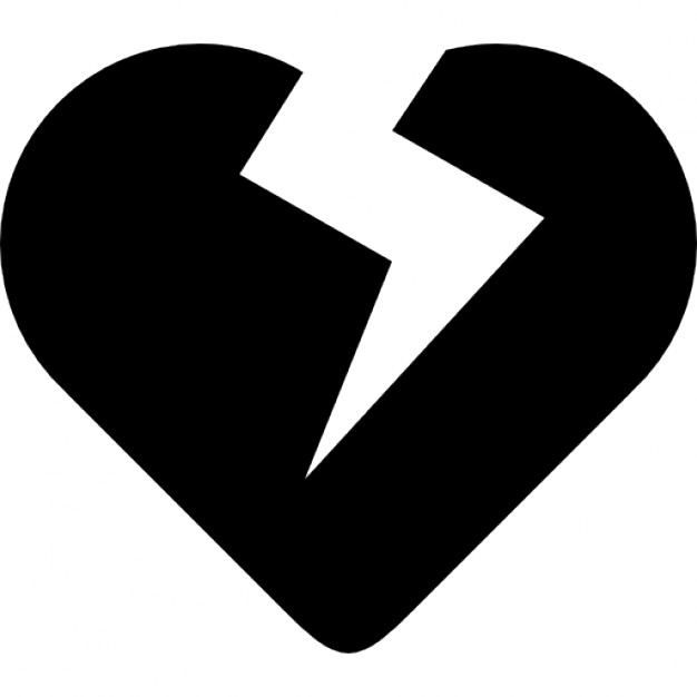 Heart broken symbol Icons | Free Download