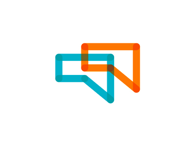 Chat bubbles + W logo design symbol by Alex Tass, logo designer ...