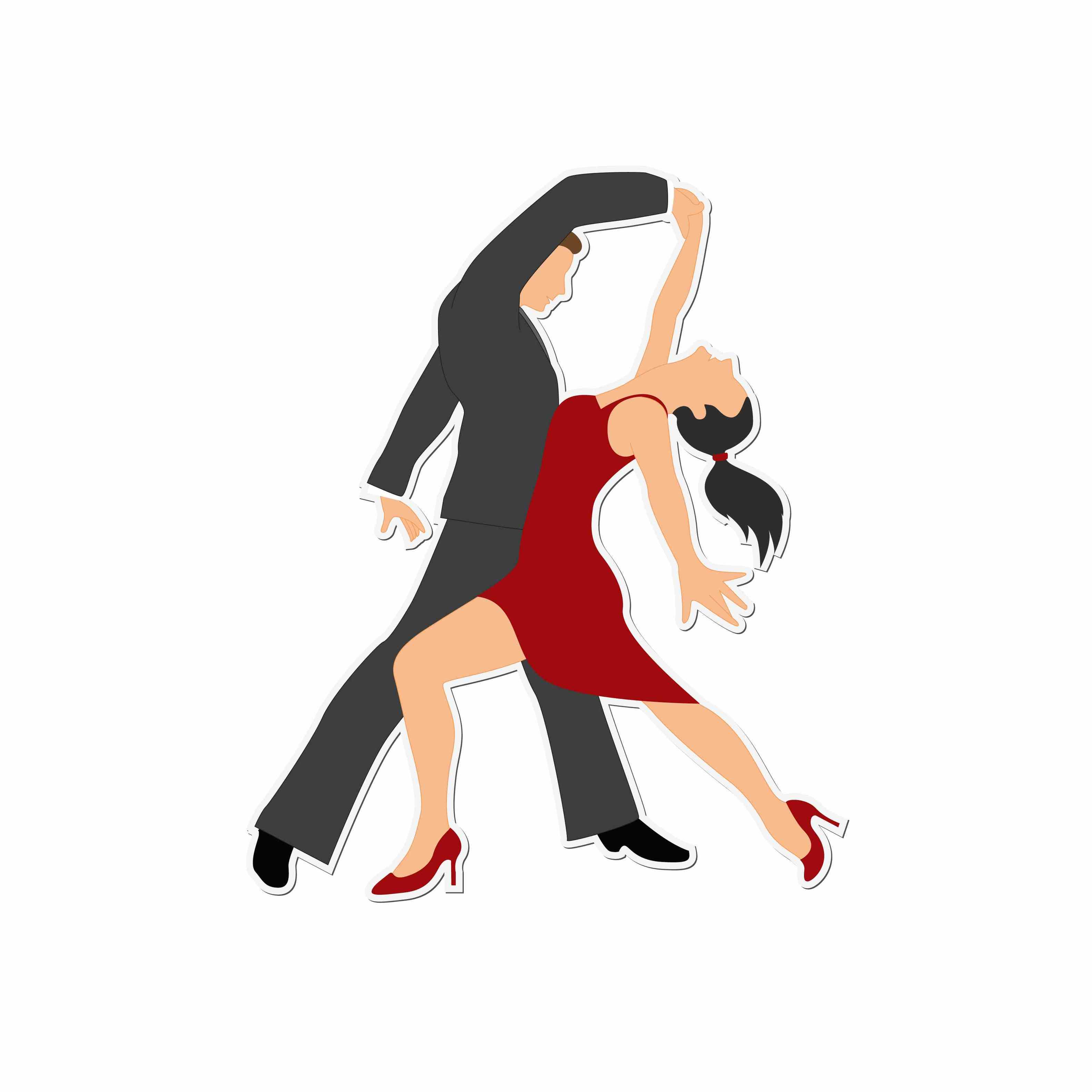 Cartoon Ballroom Dancers Clipart - Free to use Clip Art Resource