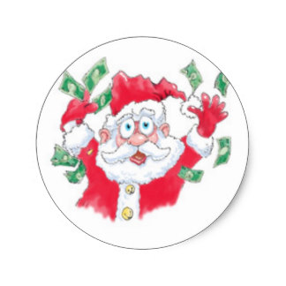Funny Santa Clause Stickers | Zazzle
