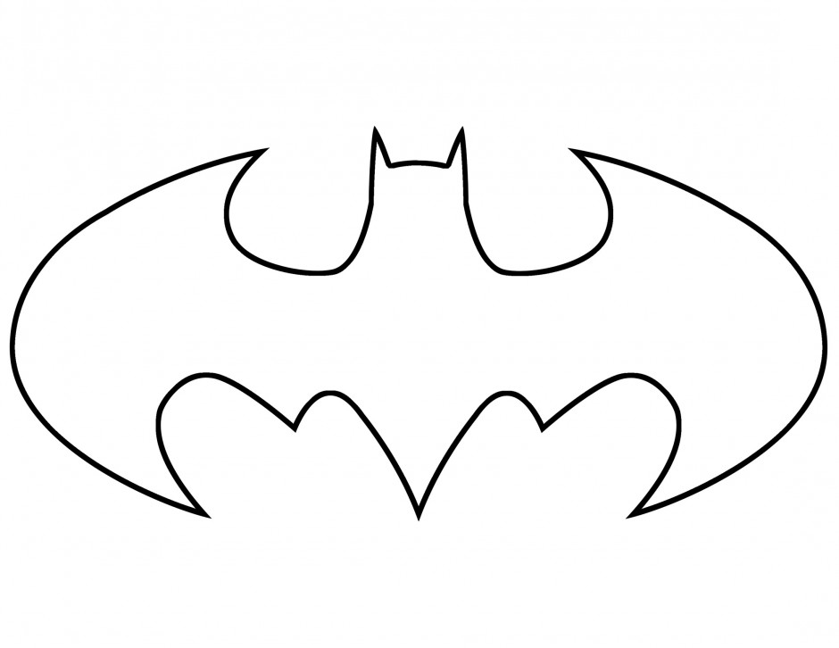Batman Symbol Outline