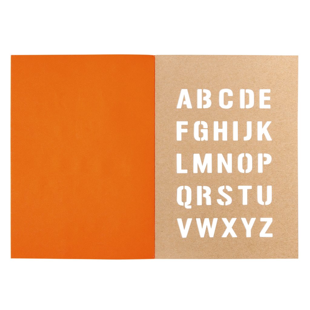 Stencil Book - Orange | Yoobi