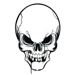 Clip Art Skull - Tumundografico
