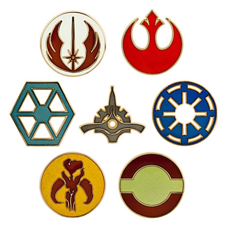 Disney Pin Set - Star Wars Emblems Pin Set - Symbols