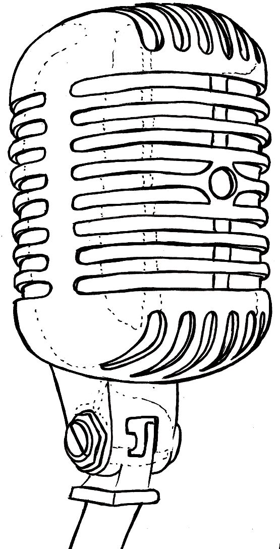 Microphone Drawing - ClipArt Best