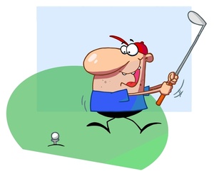 Golfer Clipart Image: A Man - Free Clipart Images