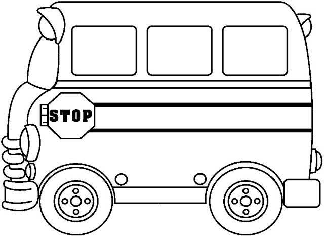 Free School Bus Clipart Black and White Image - 6026, School Bus ...