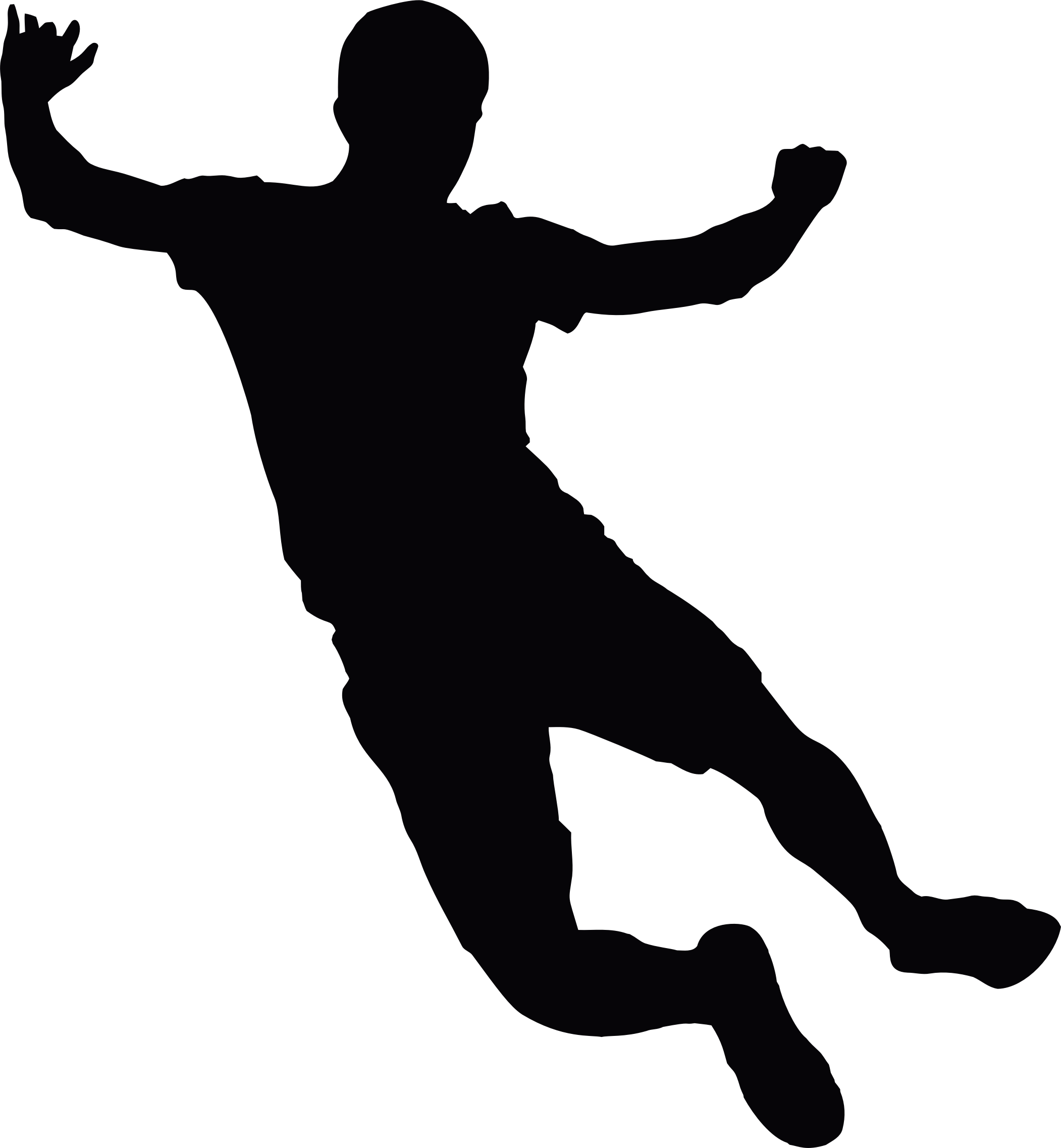 free clip art jumping silhouette - photo #6