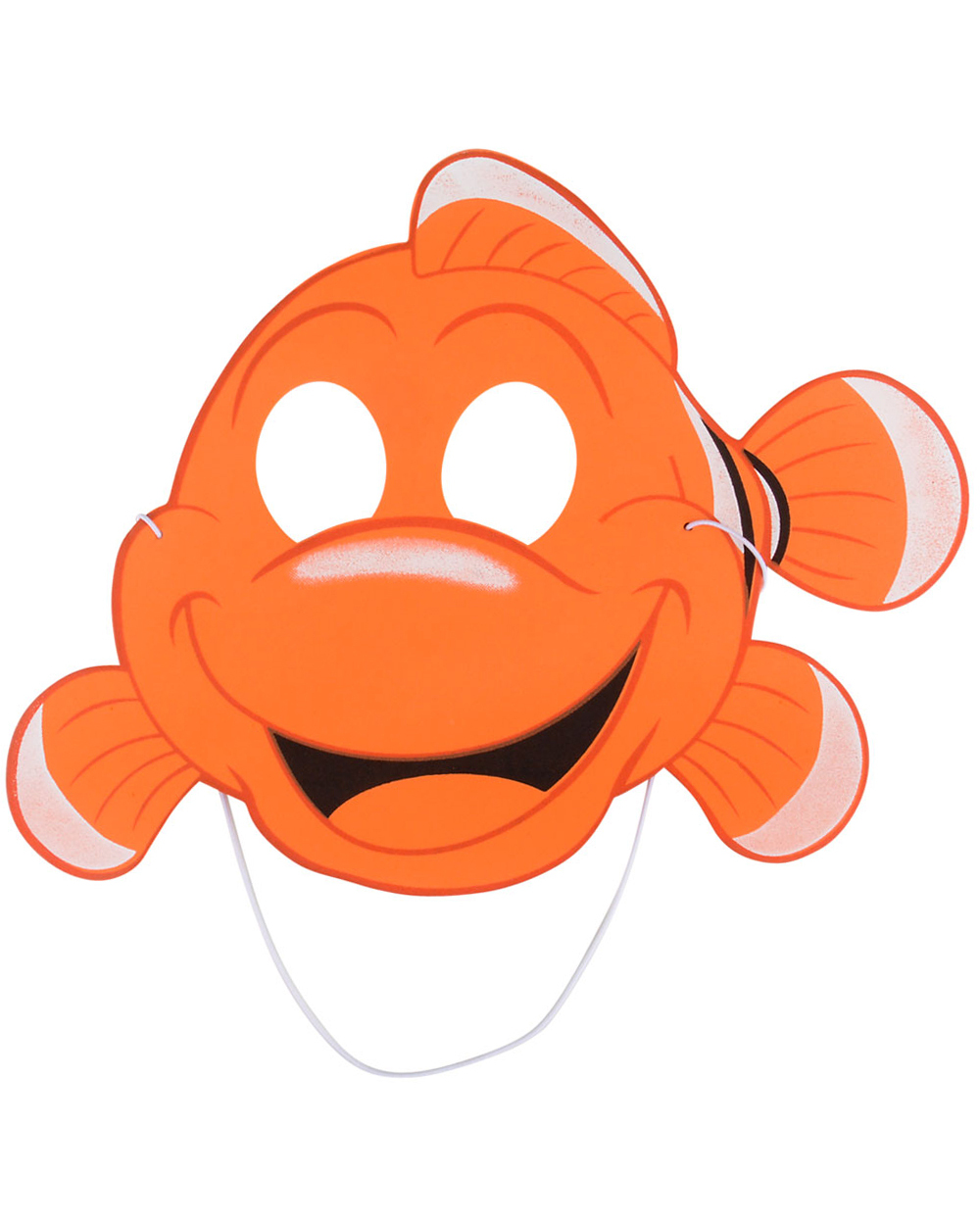 Child's Orange Clown Fish Cartoon Foam Mask Nemo Party Costume ...