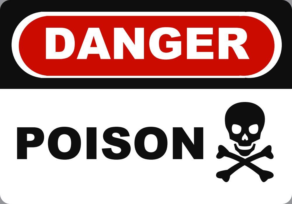 DANGER POISON Safety 7x10 Metal Signs | eBay