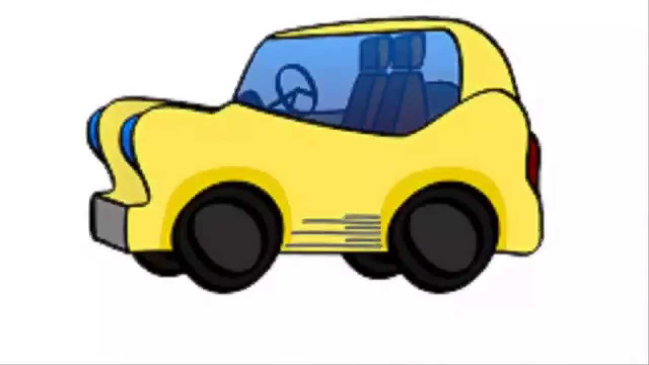 Image of Car Clipart #9246, How To Draw Yellow Cartoon Car Clip ...