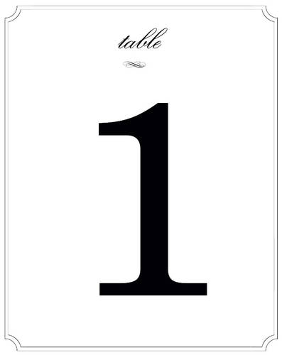Wedding Table Numbers - Label Templates - OL475 - OnlineLabels.com