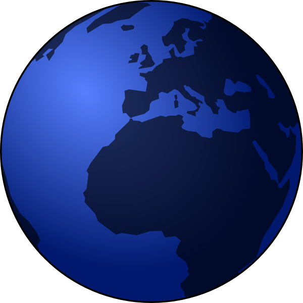 Animated world globe clipart