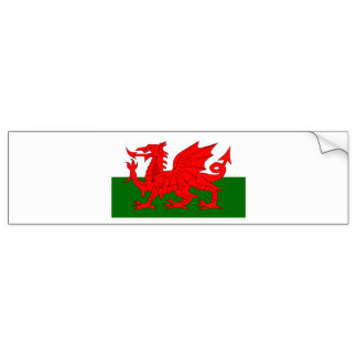 Welsh Dragon Bumper Stickers - Car Stickers | Zazzle