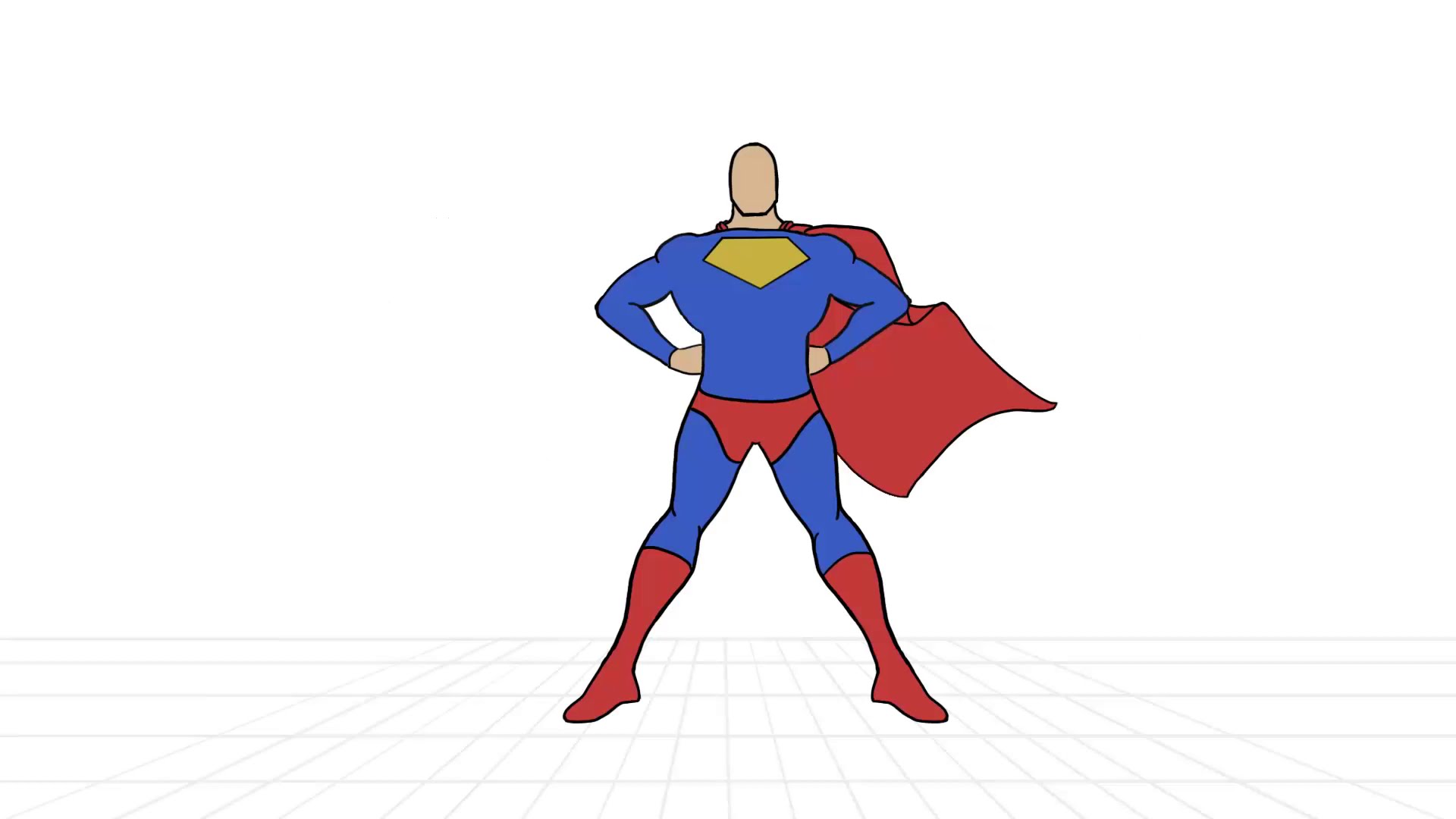 Animation 2D Superman take off + breakdown - YouTube
