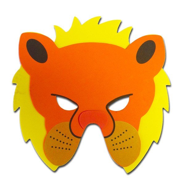 Lion Childrens Foam Animal Mask | Childrens Masks