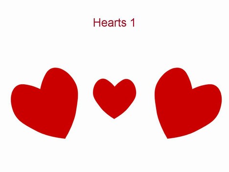 Hearts 1 Valentines Template