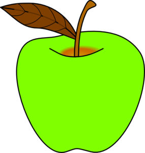 Green Apple Clip Art - vector clip art online ...
