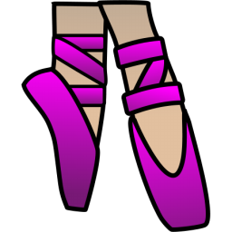 Purple Ballerina Shoes Icon, PNG ClipArt Image