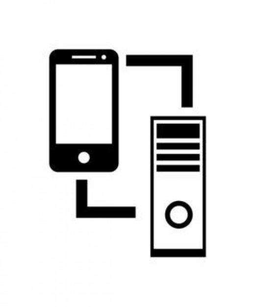 transfer files phone to computer - Icon | Download free Icons