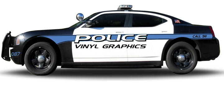 Custom Police Car Graphics Dodge Charger Kit Designs