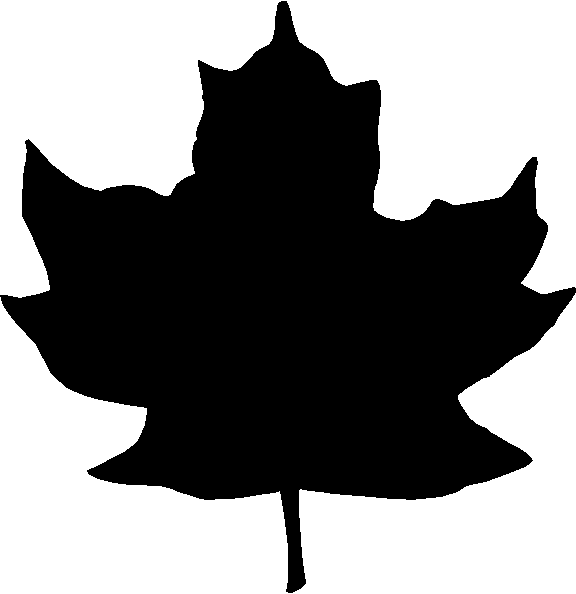 free clip art leaves silhouette - photo #5