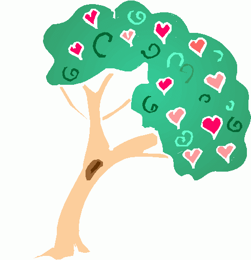 clipart tree with hearts - photo #24