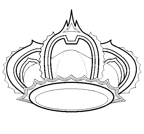Coloring page Royal crown to color online - Coloringcrew.