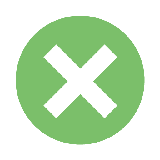 Moth green x mark 3 icon - Free moth green x mark icons